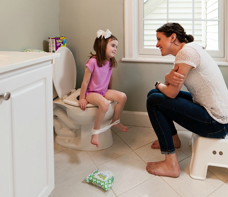 Young Girl Pooping