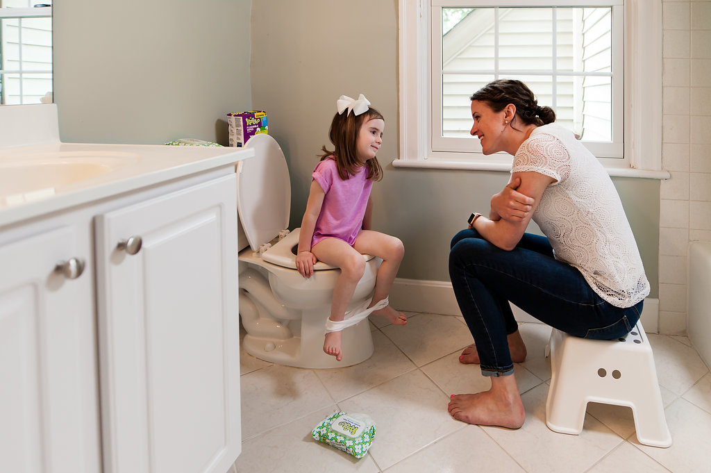 Young Girl Pooping